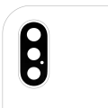 Back Camera Lens (Glass Only) With Adhesive Compatible For iPhone XS / XS Max (All Colors) (10 Pack) (Real Sapphire l Premium)