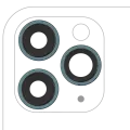 Back Camera Lens With Bracket & Bezel Compatible For iPhone 11 Pro / Pro Max (3 Piece Set) (Aftermarket Plus) (Green)