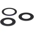 Back Camera Lens (Glass Only) With Adhesive Compatible For iPhone 12 Pro (3 Piece Set) (Real Sapphire / Premium) 