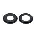 Back Camera Lens With Bracket & Bezel Compatible For iPhone 12 / 12 Mini (Aftermarket Plus) (Black) (10 Pack)