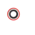 Back Camera Lens With Bracket & Bezel Compatible For iPhone XR (Aftermarket Plus) (Red) (10 Pack)