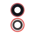 Back Camera Lens With Bracket & Bezel Compatible For iPhone XR (Aftermarket Plus) (Red) (10 Pack)