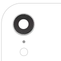 Back Camera Lens With Bracket & Bezel Compatible For iPhone XR (Aftermarket Plus) (White) (10 Pack)