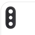 Back Camera Lens With Bracket & Bezel Compatible For iPhone X (Space Gray) (Real Sapphire l Premium) (10 Pack)