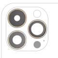 Back Camera Lens With Bracket & Bezel Compatible For iPhone 14 Pro / 14 Pro Max (Gold) (3 Piece Set) (Premium)