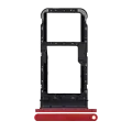 Single Sim Card Tray Compatible For Motorola Moto E7 (XT2095 / 2020) (Red)