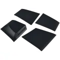 Faceplate Cover (Top & Bottom) Compatible For Sony PlayStation 5 Slim (Black)