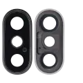 Back Camera Lens With Bracket & Bezel Compatible For iPhone XS / XS Max (Silver) (Real Sapphire l Premium)