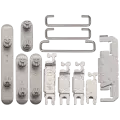 Hard Buttons (Power / Volume / Switch) Compatible For iPhone 16 Pro / 16 Pro Max (White Titanium)
