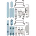 Hard Buttons (Power / Volume / Switch) Compatible For iPhone 16 / 16 Plus (Teal)