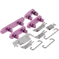 Hard Buttons (Power / Volume / Switch) Compatible For iPhone 16 / 16 Plus (Pink)