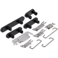 Hard Buttons (Power / Volume / Switch) Compatible For iPhone 16 / 16 Plus (Black)
