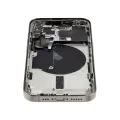 Back Housing W/ Small Pre-Installed Compatible For iPhone 15 Pro (US Version) (Used OEM Pull: Grade B) (Natural Titanium)