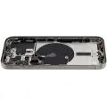 Back Housing W/ Small Pre-Installed Compatible For iPhone 15 Pro (US Version) (Used OEM Pull: Grade B) (Natural Titanium)