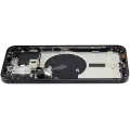 Back Housing W/ Small Pre-Installed Compatible For iPhone 15 Pro Max (US Version) (Used OEM Pull: Grade A) (Black Titanium)