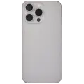 Back Housing W/ Small Pre-Installed Compatible For iPhone 15 Pro Max (US Version) (Used OEM Pull: Grade A) (Natural Titanium)