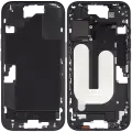Mid-Frame Housing With Power And Volume Button Compatible For iPhone 16 (US Version) (Used OEM Pull: Grade A) (Black)