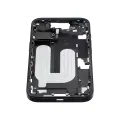 Mid-Frame Housing With Power And Volume Button Compatible For iPhone 16 (US Version) (Used OEM Pull: Grade A) (Black)