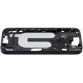 Mid-Frame Housing With Power And Volume Button Compatible For iPhone 16 (US Version) (Used OEM Pull: Grade A) (Black)