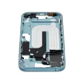 Mid-Frame Housing With Power And Volume Button Compatible For iPhone 16 (US Version) (Used OEM Pull: Grade A) (Teal)