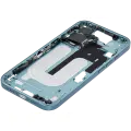 Mid-Frame Housing With Power And Volume Button Compatible For iPhone 16 (US Version) (Used OEM Pull: Grade A) (Teal)