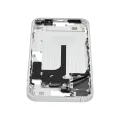 Mid-Frame Housing With Power And Volume Button Compatible For iPhone 16 Plus  (US Version) (Used OEM Pull: Grade A) (White)