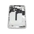 Mid-Frame Housing With Power And Volume Button Compatible For iPhone 16 Plus  (US Version) (Used OEM Pull: Grade A) (White)