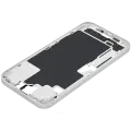 Mid-Frame Housing With Power And Volume Button Compatible For iPhone 16 Plus  (US Version) (Used OEM Pull: Grade A) (White)