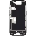 Mid-Frame Housing With Power And Volume Button Compatible For iPhone 16 Pro (US Version) (Used OEM Pull: Grade A) (Black Titanium)