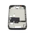 Mid-Frame Housing With Power And Volume Button Compatible For iPhone 16 Pro (US Version) (Used OEM Pull: Grade A) (Black Titanium)