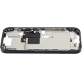 Mid-Frame Housing With Power And Volume Button Compatible For iPhone 16 Pro (US Version) (Used OEM Pull: Grade A) (Black Titanium)