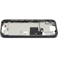 Mid-Frame Housing With Power And Volume Button Compatible For iPhone 16 Pro (US Version) (Used OEM Pull: Grade A) (Black Titanium)