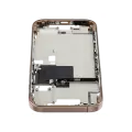Mid-Frame Housing With Power And Volume Button Compatible For iPhone 16 Pro (US Version) (Used OEM Pull: Grade A) (Desert Titanium)