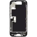 Mid-Frame Housing With Power And Volume Button Compatible For iPhone 16 Pro max (US Version) (Used OEM Pull: Grade A) (Black Titanium)