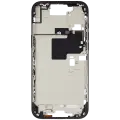 Mid-Frame Housing With Power And Volume Button Compatible For iPhone 16 Pro max (US Version) (Used OEM Pull: Grade A) (Black Titanium)