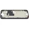 Mid-Frame Housing With Power And Volume Button Compatible For iPhone 16 Pro max (US Version) (Used OEM Pull: Grade A) (Black Titanium)