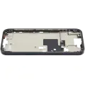 Mid-Frame Housing With Power And Volume Button Compatible For iPhone 16 Pro max (US Version) (Used OEM Pull: Grade A) (Black Titanium)