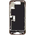 Mid-Frame Housing With Power And Volume Button Compatible For iPhone 16 Pro max (US Version) (Used OEM Pull: Grade A) (Desert Titanium)