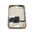 Mid-Frame Housing With Power And Volume Button Compatible For iPhone 16 Pro max (US Version) (Used OEM Pull: Grade A) (Desert Titanium)