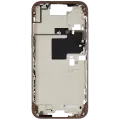 Mid-Frame Housing With Power And Volume Button Compatible For iPhone 16 Pro max (US Version) (Used OEM Pull: Grade A) (Desert Titanium)