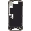 Mid-Frame Housing With Power And Volume Button Compatible For iPhone 16 Pro max (US Version) (Used OEM Pull: Grade A) (White Titanium)