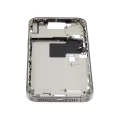 Mid-Frame Housing With Power And Volume Button Compatible For iPhone 16 Pro max (US Version) (Used OEM Pull: Grade A) (White Titanium)