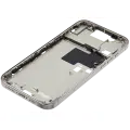 Mid-Frame Housing With Power And Volume Button Compatible For iPhone 16 Pro max (US Version) (Used OEM Pull: Grade A) (White Titanium)