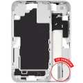 Mid-Frame Housing With Power And Volume Button Compatible For iPhone 16 Plus  (US Version) (Used OEM Pull: Grade A) (White)