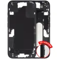 Mid-Frame Housing With Power And Volume Button Compatible For iPhone 16 (US Version) (Used OEM Pull: Grade A) (Black)