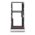 Single Sim Card Tray Compatible For Motorola Moto G51 5G (XT2171 / 2021) (Bright Silver)