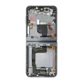 Inner OLED Assembly With Frame Compatible For Samsung Galaxy Z Flip 4 5G (US & International) (Used OEM Pull: Grade A) (Graphite)