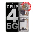Inner OLED Assembly With Frame Compatible For Samsung Galaxy Z Flip 4 5G (US & International) (Used OEM Pull: Grade A) (White)