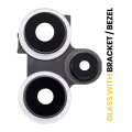 Back Camera Lens With Bracket / Bezel Compatible For Xiaomi Redmi Note 12 Turbo / Poco F5 (White)