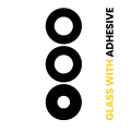 Back Camera Lens (Glass Only) With Adhesive Compatible For Samsung Galaxy A25 5G (A256 / 2023) (3 Piece Set)